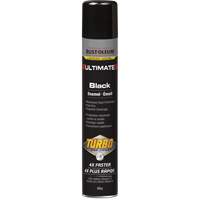Rust-Oleum 352467 Ultimate Turbo Enamel Spray Paint, Black, Gloss, 652 g, Aerosol Can