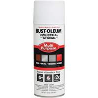 Rust-Oleum 1681830V Appr&ecirc;t peinture-&eacute;mail en a&eacute;rosol syst&egrave;me 1600 Industrial Choice, Blanc, Tr&egrave;s mat, 12 oz, Canette a&eacute;rosol