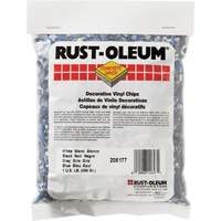 Rust-Oleum 205177 Concrete Saver&reg; Decorative Vinyl Chips, 0.5 kg, Bag, Black/White/Blue Blend