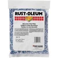 Rust-Oleum 205178 Pastilles de vinyle d&eacute;coratives Concrete Saver, 0,5 kg, Sac, Mlange bleu/blanc
