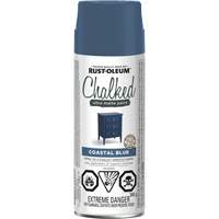 Rust-Oleum 302829 Peinture &agrave; craie, Canette a&eacute;rosol, Bleu c&ocirc;ti&egrave;re