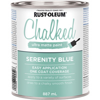 Rust-Oleum 286939 Chalked Paint, 857 ml, Can, Serenity Blue
