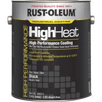 Rust-Oleum 286512 Rev&ecirc;tement haute temp&eacute;rature performant, Gallon, Noir