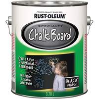 Rust-Oleum 322440 Peinture sp&eacute;cialis&eacute;e pour tableau noir, 3,78 L, Gallon, Noir