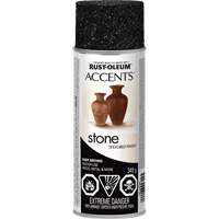 Accents<sup>®</sup> Stone Creations Spray Paint, Aerosol Can, Black  KQ443 | TENAQUIP