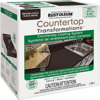 Rust-Oleum 283856 Syst&egrave;me de rev&ecirc;tement mouchet&eacute; pour comptoir Countertop Transformations, 2,37 L, Trousse, Tache brune