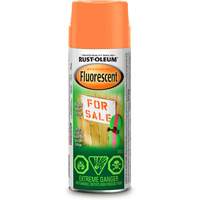 Rust-Oleum N1954830 Peinture &agrave; pulv&eacute;riser fluorescente Sp&eacute;cialit&eacute;, Orange fluorescent, Canette a&eacute;rosol