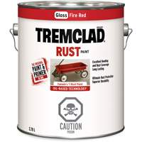 Rust-Oleum 27049X155 Peinture antirouille &agrave; base dhuile Tremclad, Rouge incendie, Brillant, 3,78 L, Gallon
