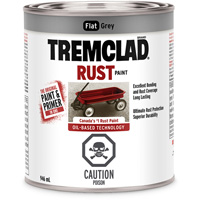 Rust-Oleum 254912 Peinture antirouille &agrave; base dhuile Tremclad, Gris, Tr&egrave;s mat, 946 ml, Canette