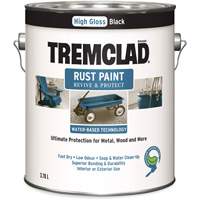 Rust-Oleum 26026WB155 Peinture antirouille &agrave; base d'eau Tremclad, 3,78 L, Gallon, Noir