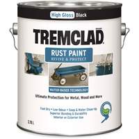 Tremclad<sup>®</sup> Water-Based Rust Paint, 3.78 L, Gallon, Black  KQ956 | TENAQUIP
