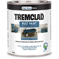 Rust-Oleum 26026WB504 Tremclad&reg; Water-Based Rust Paint, 946 ml, Can, Black