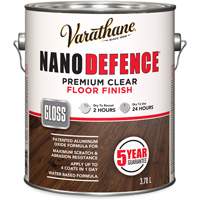 Rust-Oleum Y247502 Varathane&reg; Nano Defence&reg; Premium Floor Finish, 3.78 L, Clear, Gloss