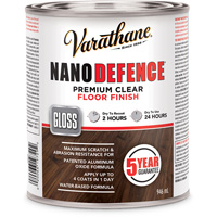 Rust-Oleum 254214 Fini pour planchers de premi&egrave;re qualit&eacute; Varathane Nano Defence, 946 ml, Transparent, Brillant