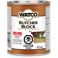 Rust-Oleum Y242771 Watco&reg; Butcher Block Oil & Finish, 473 ml, Clear, Transparent