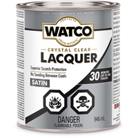 Rust-Oleum Y63241 Watco&reg; Lacquer Wood Finish, 946 ml, Clear, Satin