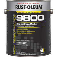 Rust-Oleum 9815419 Syst&egrave;me de mastic &agrave; lur&eacute;thane 9800 DTM, 1 gal., Alumi-Non, Brillant