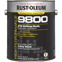 Rust-Oleum 9844419 9800 System DTM Urethane Mastic, 1 gal., Safety Yellow, High-Gloss