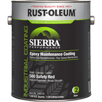 Rust-Oleum 248279 Sierra Performance S60 Maintenance Coating Base Component, 1 gal., Water-Based, Gloss, Red