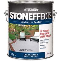 Rust-Oleum 348046 Stoneffects Protective Concrete Sealer, 3.78 L, Water-Based, Transparent, Clear