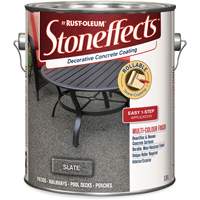 Rust-Oleum 270835 Rev&ecirc;tement de b&eacute;ton d&eacute;coratif Stoneffects, 3,4 L, &agrave; solvants, Textur&eacute;, Gris