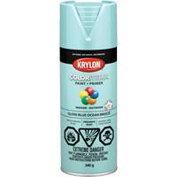 Krylon Industrial 455060007 Appr&ecirc;t + peinture COLORmaxx, Bleu bruine de mer, Brillant, 12 oz, Canette a&eacute;rosol