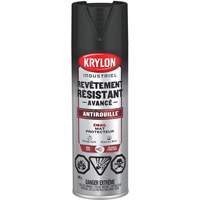 Krylon Industrial 400789008 Tough Coat&reg; Advanced Paint with Rust Barrier Technology, Black, Flat, 425 g, Aerosol Can