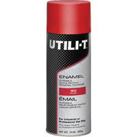 Rust-Oleum 387391 Peinture-&eacute;mail en a&eacute;rosol polyvalent UTILI-T, Rouge, Brillant, 10 oz/283 g, Canette a&eacute;rosol