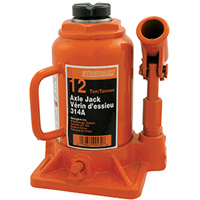 Strongarm 030107 314A Bottle Jack, 12 tons, Manual Hydraulic, 13" Raised Height