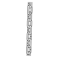 Campbell T0310424 Chains, Carbon Steel, #4 x 100' (30.4 m) L, Grade 30, 215 lbs. (0.1075 tons) Load Capacity