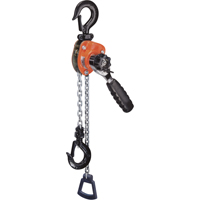 Series 602 Mini Ratchet Lever Hoist, 10' Lift, 550 lbs. (0.275 tons) Capacity, Steel Chain  LT591 | TENAQUIP