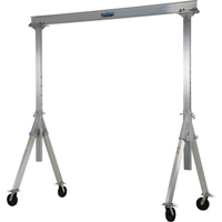 Adjustable Aluminum Gantry Crane, 10' L, 2000 lbs. (1 tons) Capacity  LT649 | TENAQUIP