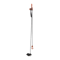 Vestil ELH-10-20 Mini Lever Hoist, 20' Lift, 1000 lbs. (0.5 tons) Capacity, Steel Chain