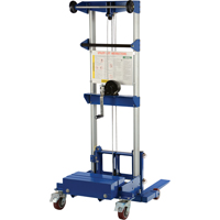 Vestil A-LIFT-CB Fork Lift Stacker - Counterbalance Design, Hand Winch Operated, 500 lbs. Capacity, 47" Max Lift