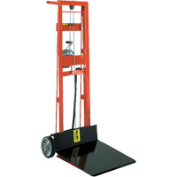 Wesco 260015 Platform Lift Stacker , Hand Winch Operated, 750 lbs. Capacity, 40" Max Lift