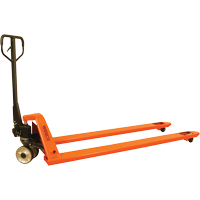 Wesco 272701 Long Fork Pallet Truck, 70" L x 27" W, 4400 lbs. Capacity