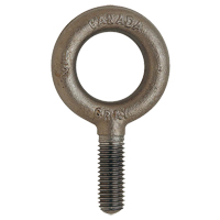 Eye Bolt, 1-3/16" Dia., 1" L, Uncoated Natural Finish, 650 lbs. (0.325 tons) Capacity  LU681 | TENAQUIP