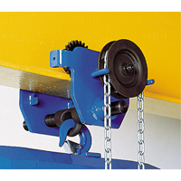 Tractel 023349 Chariot &agrave; avanc&eacute;e par chaîne Corso, 4000 lb (2 tonnes) Capacit&eacute;, 2-3/5" - 8-2/3"