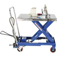 Vestil AIR-1000 Pneumatic Hydraulic Scissor Lift Table, Steel, 32-1/2" L x 19-3/4" W, 1000 lbs. Cap.