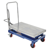 Vestil AIR-800-D Pneumatic Hydraulic Scissor Lift Table, Steel, 35-1/2" L x 20" W, 800 lbs. Cap.
