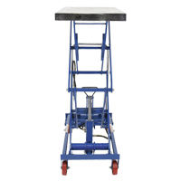 Vestil AIR-800-D Pneumatic Hydraulic Scissor Lift Table, Steel, 35-1/2" L x 20" W, 800 lbs. Cap.