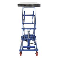 Pneumatic Hydraulic Scissor Lift Table, Steel, 35-1/2" L x 20" W, 800 lbs. Cap.  LV478 | TENAQUIP
