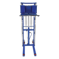 Hefti-Lift Load Stacker, Foot Pump Operated, 1500 lbs. Capacity, 63" Max Lift  LV554 | TENAQUIP