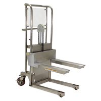 Vestil HYD-5-PSS Hefti-Lift Load Stacker, Foot Pump Operated, 450 lbs. Capacity, 45-5/8" Max Lift