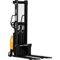 Vestil SE/HP-63 Fork Lift Stacker, Electric Operated, 2000 lbs. Capacity, 63" Max Lift