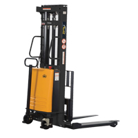 Vestil SL-63-AA Fork Lift Stacker, Electric Operated, 2000 lbs. Capacity, 63" Max Lift