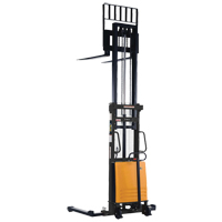 Vestil SL-63-AA Fork Lift Stacker, Electric Operated, 2000 lbs. Capacity, 63" Max Lift