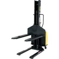 Vestil SLNM15-63-FF Narrow Mast Powered Lift Stacker, Electric Operated, 1500 lbs. Capacity, 63" Max Lift
