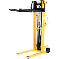 Vestil VHPS-2000-FF Manual Hydraulic Stacker, Hand Pump Operated, 2000 lbs. Capacity, 63" Max Lift