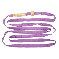 Polyester Round Sling, Purple, 2" W x 4' L, 3000 lbs. Vertical Load  LW137 | TENAQUIP